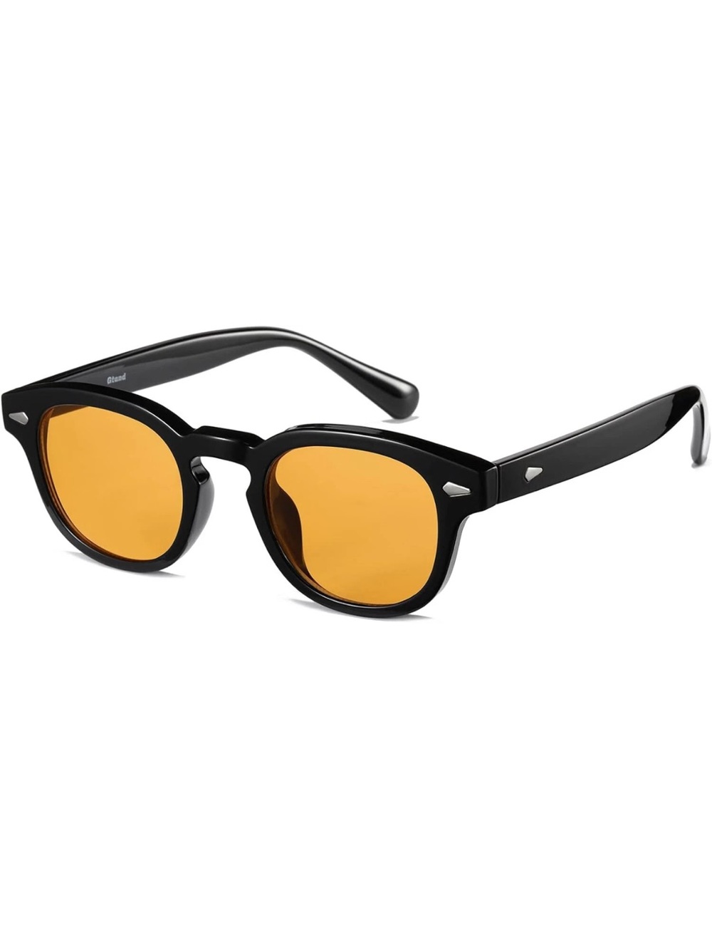 Gtand Unisex Vintage Retro Round Style C08 Black Frame/Orange Tinted Lens  New